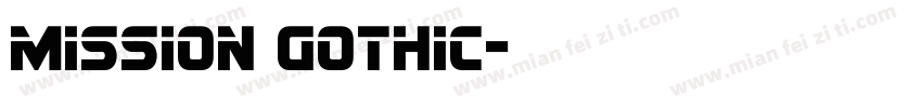 mission gothic字体转换